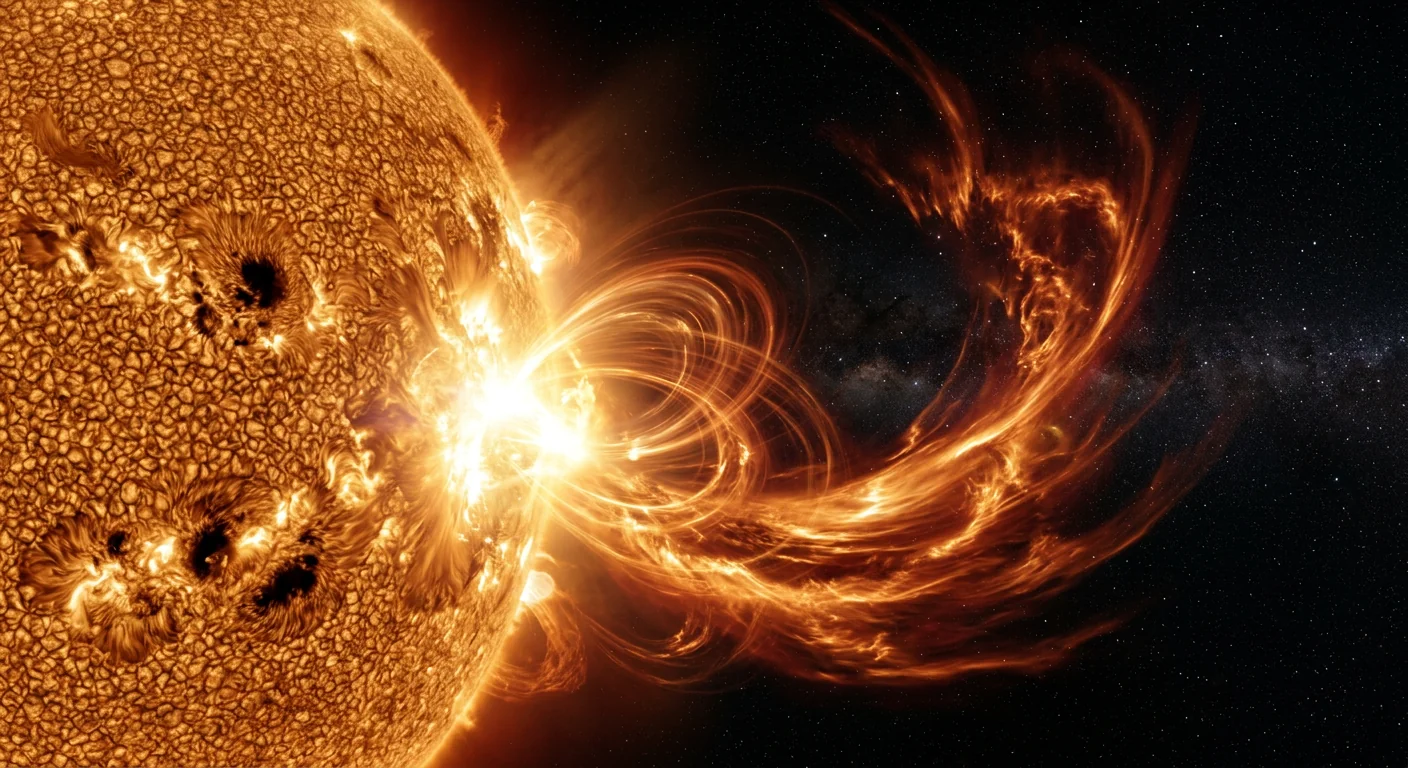 Powerful X-class solar flares recorded