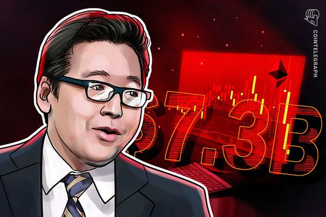 Tom Lee's Ethereum portfolio suffers $7.35 billion loss