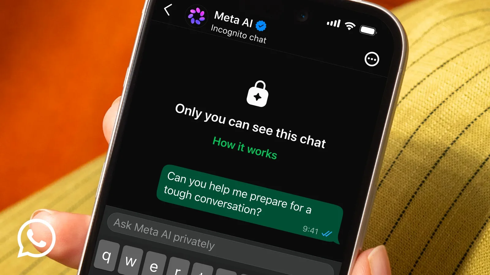 Inkognito-Modus für Meta AI wird in WhatsApp Messenger eingeführt