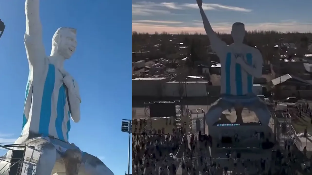Record Statue for Messi: Giant 26-Meter Monument Unveiled in Argentina