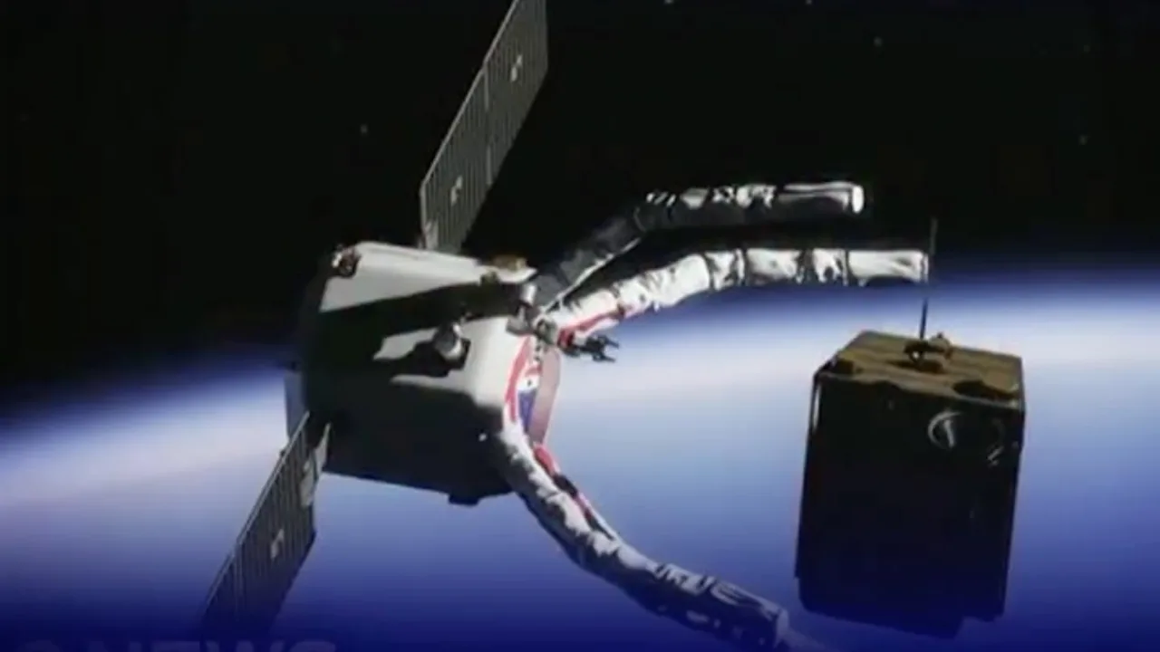Roboter zur Beseitigung von Weltraummüll im Orbit entwickelt