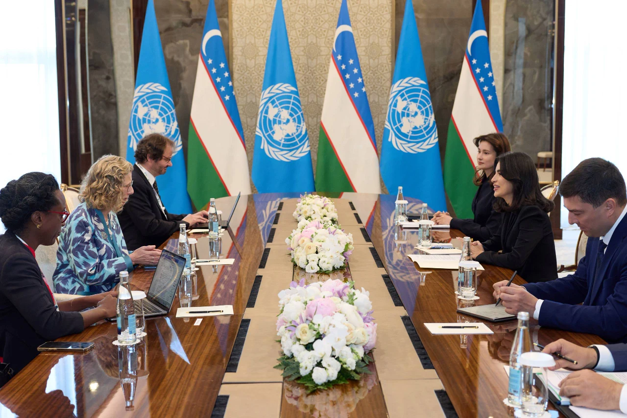 Saida Mirziyoyeva Samarqandda BMT va GEJ rahbarlari bilan uchrashdi (foto)
