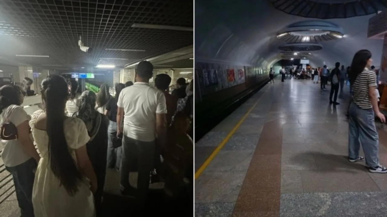 Тошкентнинг 5 та тумандаги электрдаги носозлик метро ҳаракатига ҳам таъсир қилди