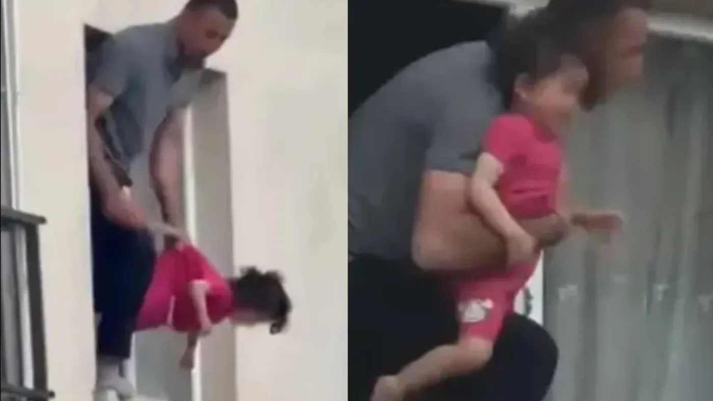 Padre en Turquía intentó lanzar a su hija de 3 años por la ventana