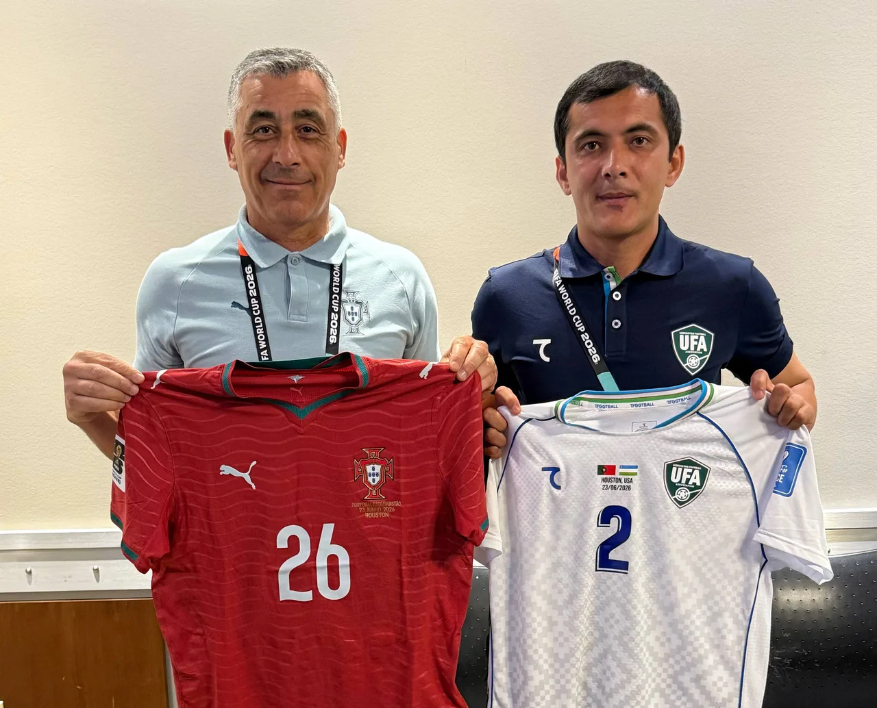 Uzbekistán jugará de blanco contra Portugal