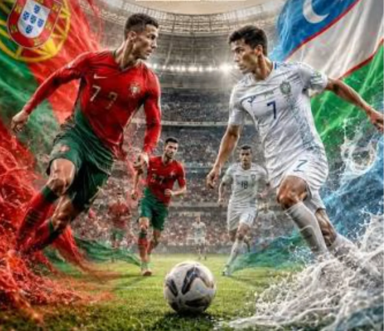 Who will commentate the Uzbekistan vs Portugal match?