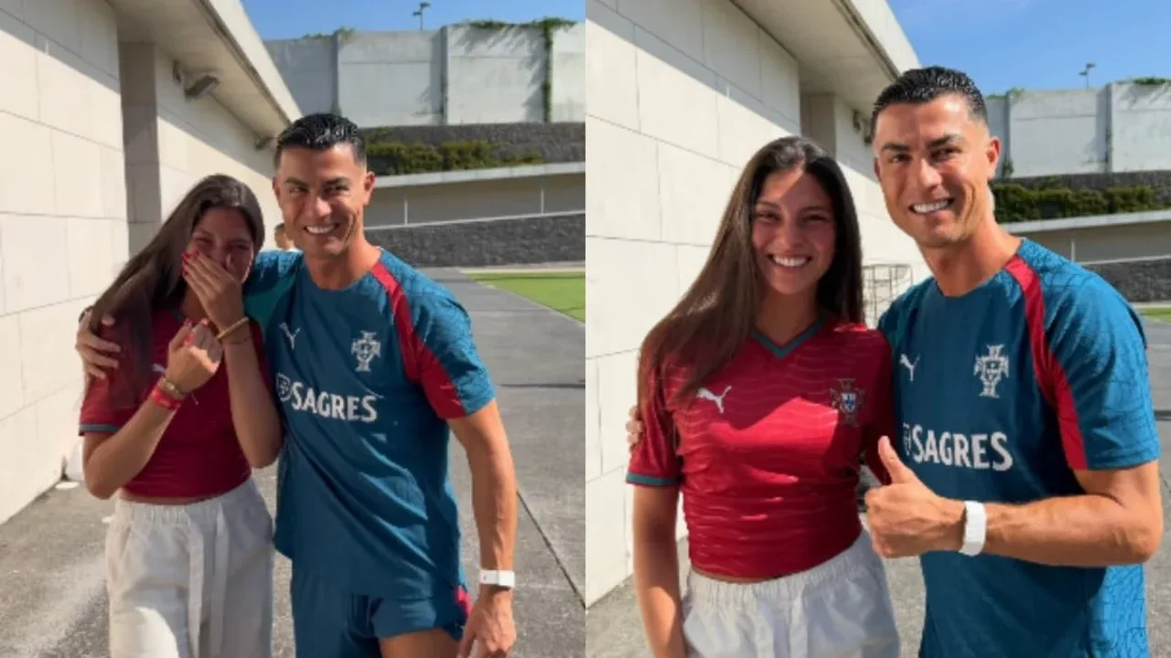 Une célèbre blogueuse n'a pas pu retenir ses larmes lors de sa rencontre avec Cristiano (vidéo)