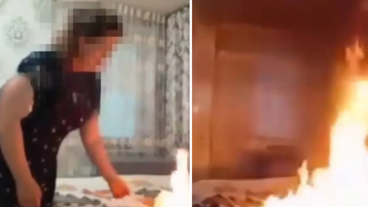 Rusya'da Dolandırıcılara İnanan Kadın Kendi Evini Yaktı