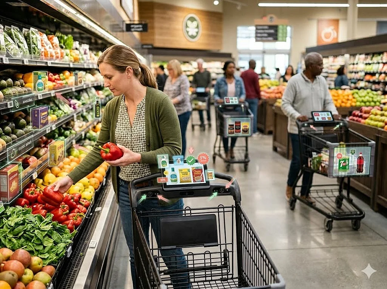 KI-gestützte Einkaufswagen beginnen mit der Überwachung von Kunden in US-Supermärkten