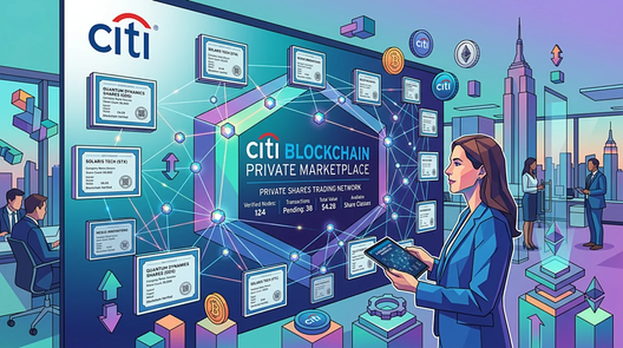 Citi хусусий компаниялар акциялари учун блокчейн платформасини ишга туширди