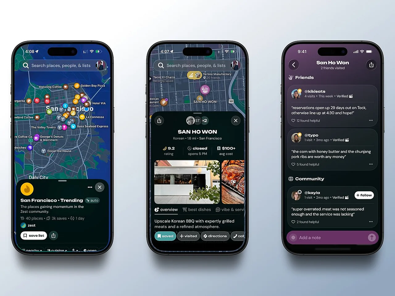 Zest: A new app showing where people actually eat