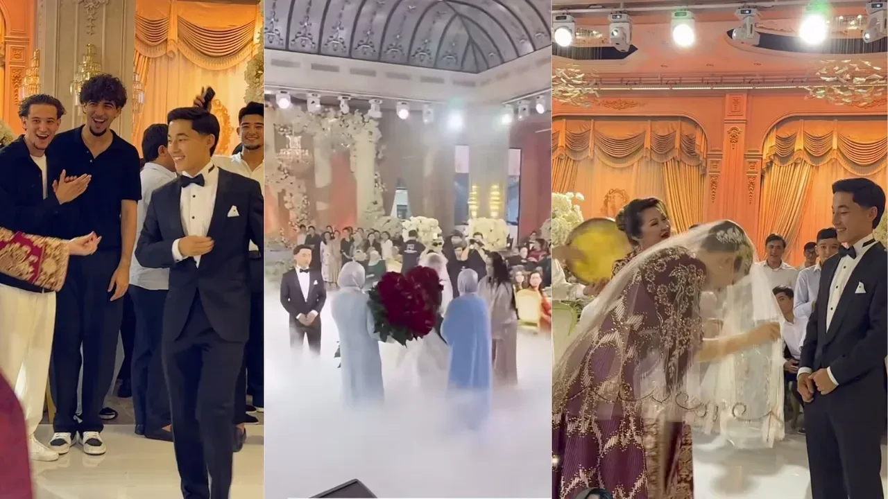 Unseen footage from Abbosbek Fayzullayev's wedding...