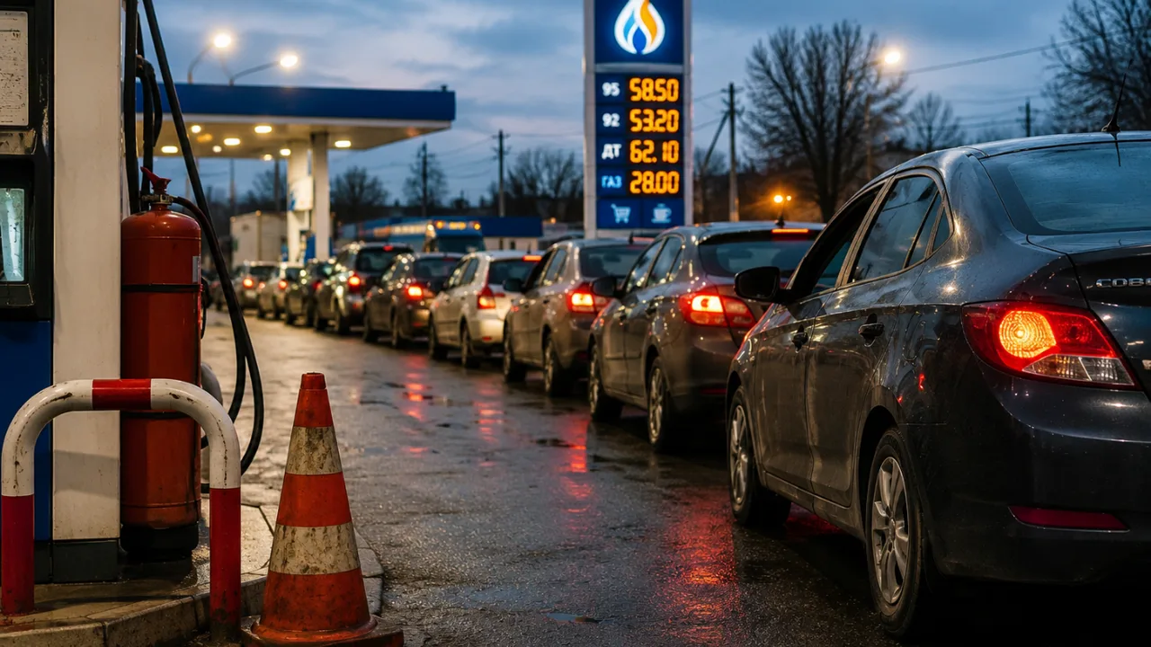 Zwei Personen starben in einer Benzinschlange in Russland