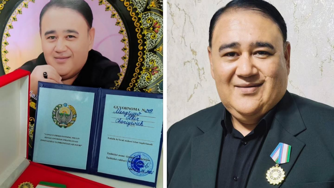 Ўткир Менглиев янги мукофот билан тақдирланди