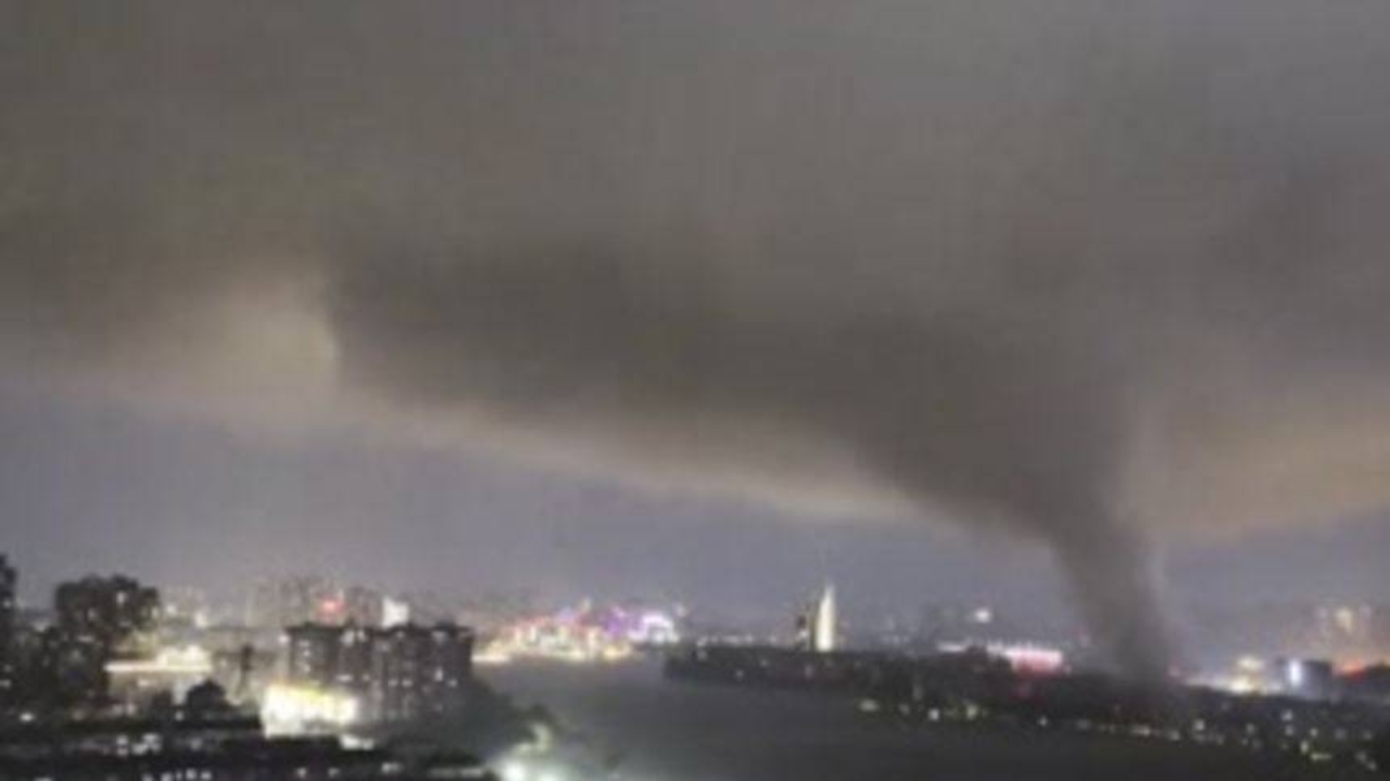 Tornado aterrador en China: un hombre salió volando con su sofá desde un piso 12