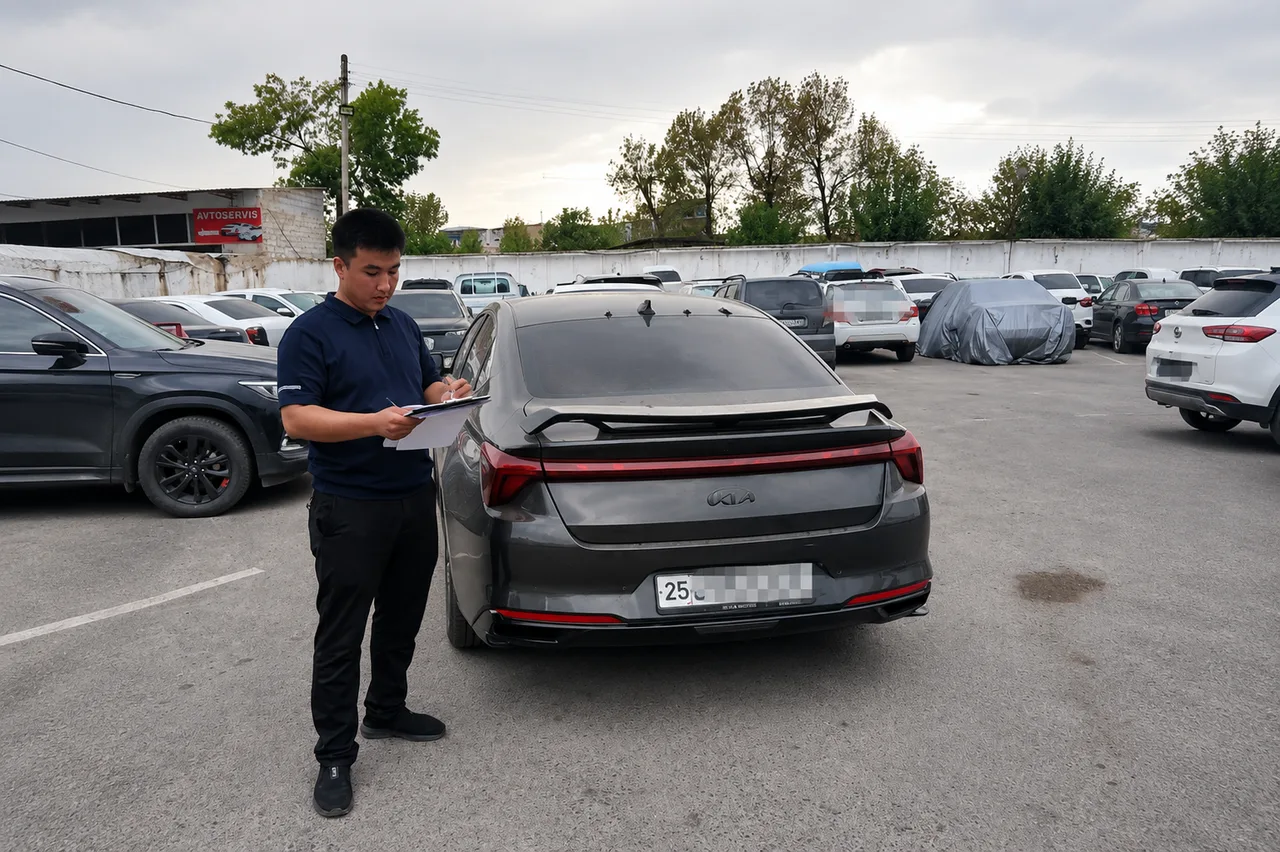 A KIA K8 worth 308 million soums seized in Jizzakh