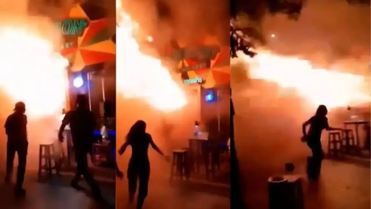 Tragic fire in Bangkok traps people inside bar
