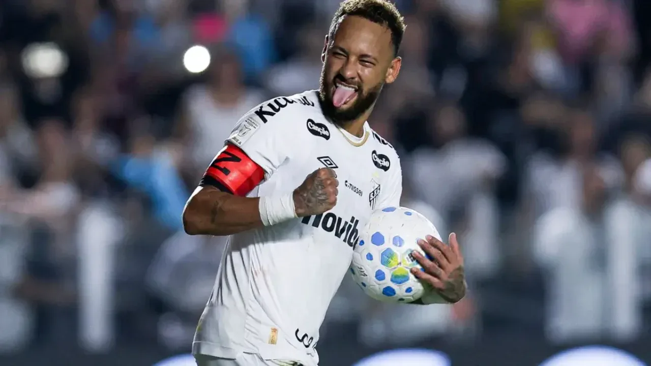 Neymar firma un doblete, pero el Santos no pasa del empate (video)