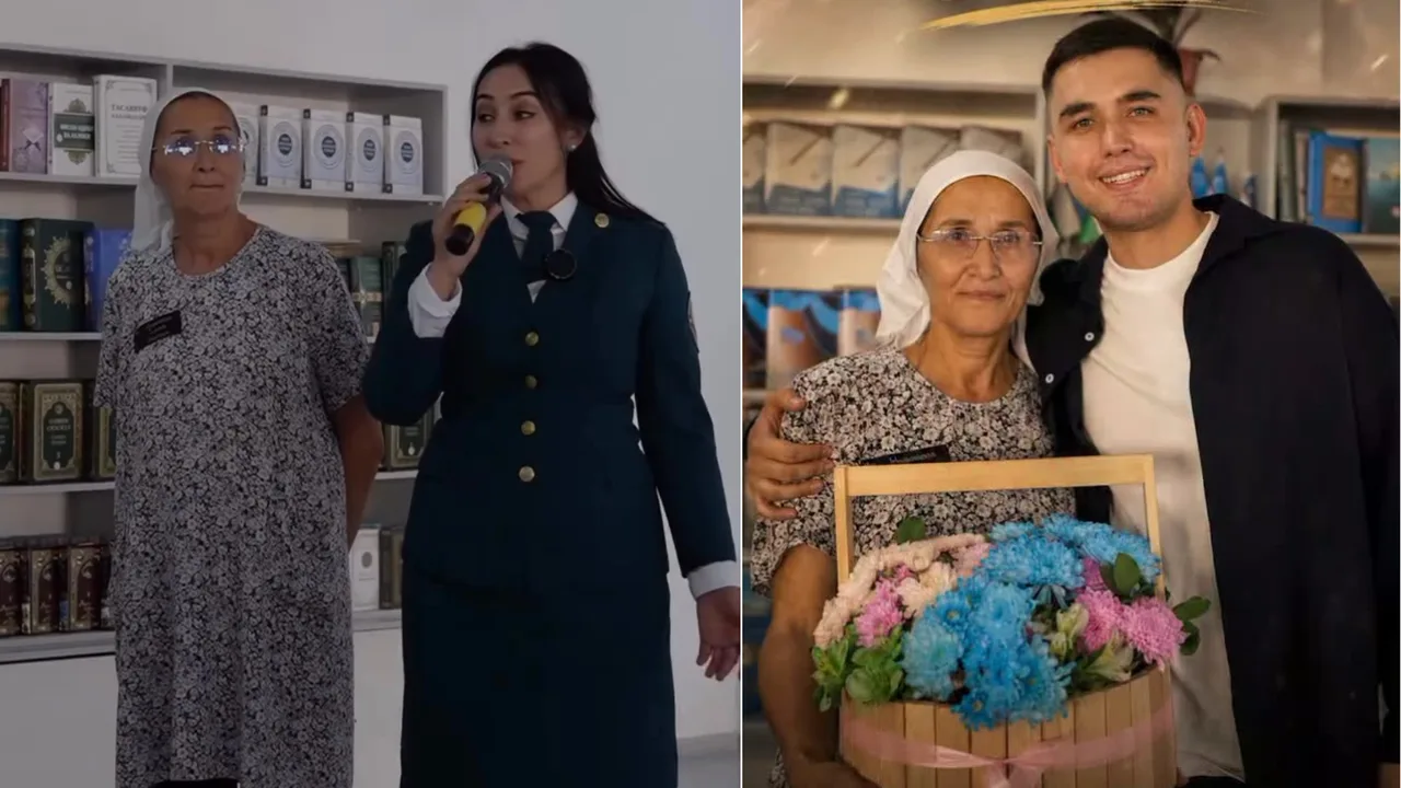 10 yildan so‘ng tug‘ilgan kunida o‘g‘li bilan uchrashgan ona barchani yig‘latdi (video)