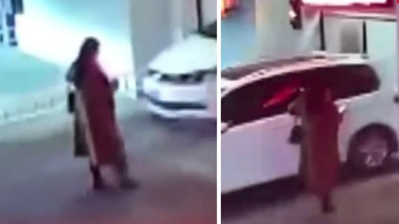 Horreur dans un parking automatique : une femme écrasée par une voiture (vidéo)