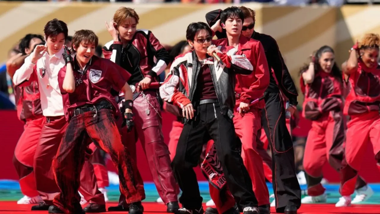 BTS rocks the stage at the World Cup final