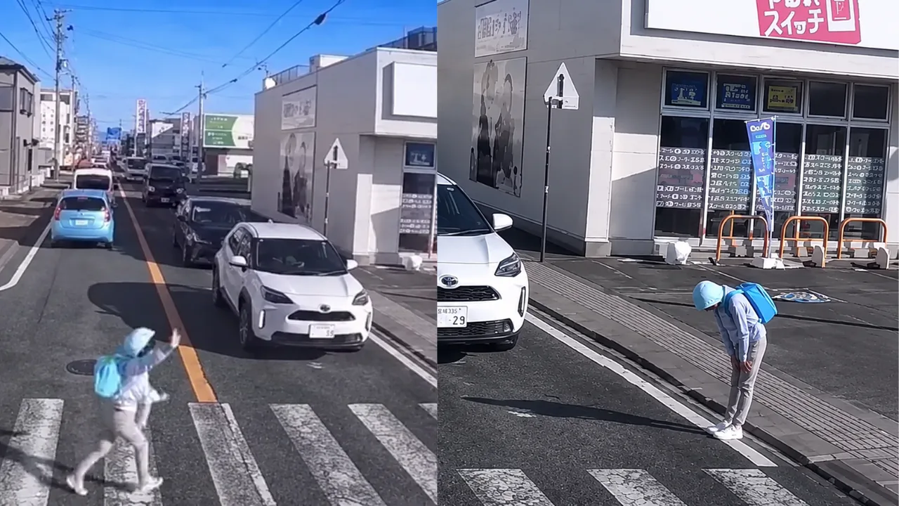 Straßenknigge eines japanischen Mädchens ist für viele ein Vorbild