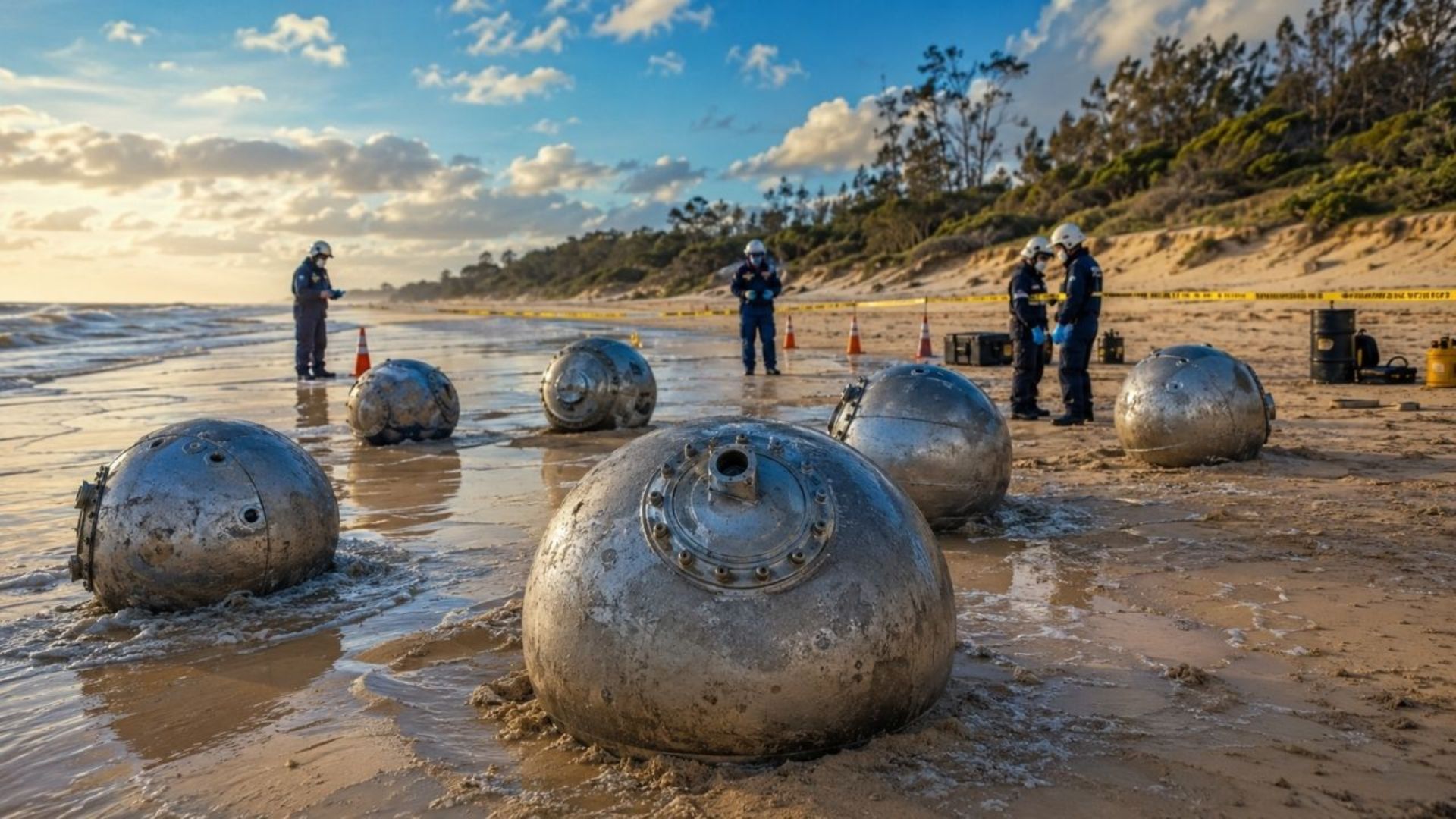 Origin of mysterious metal spheres on Australian coast identified