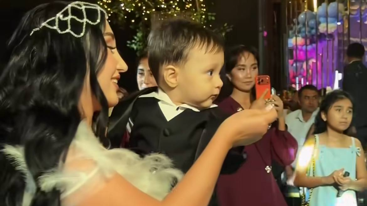 Viner and instablogger Bobur Mansurov celebrated the 1st birthday of his son Muhammad Yasin