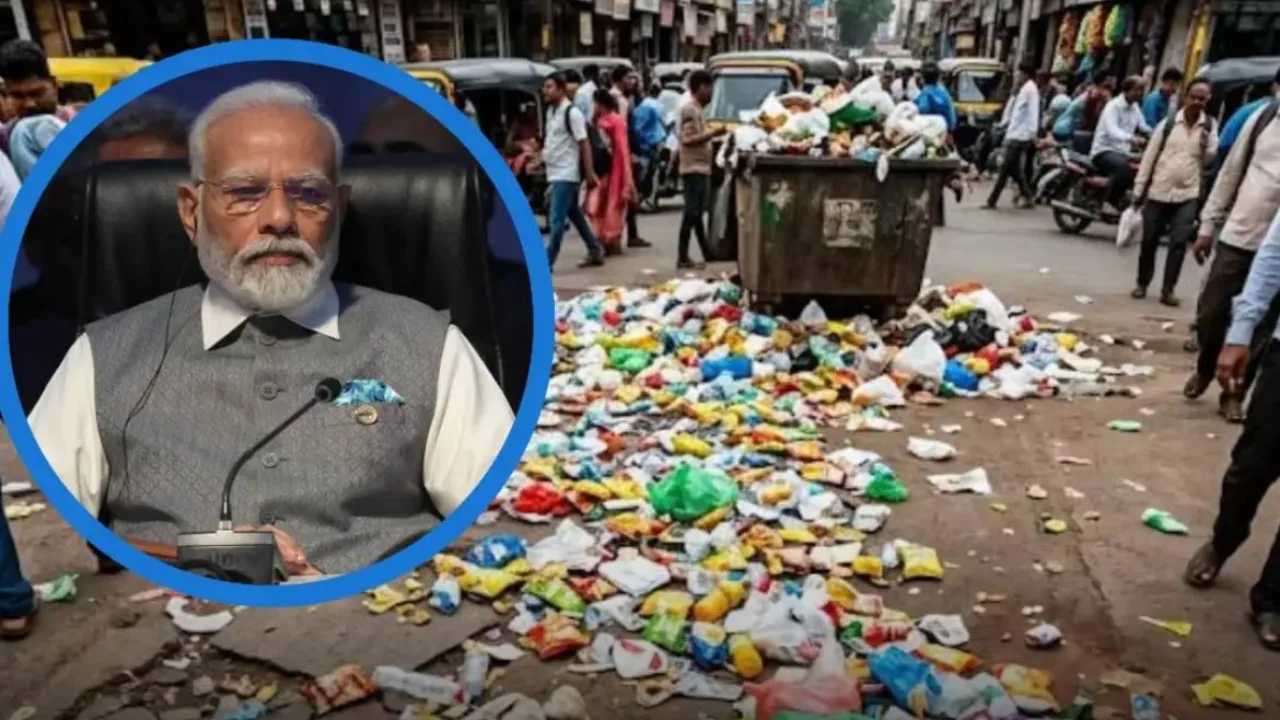 Indiens Premierminister Narendra Modi ruft die Bevölkerung zur Sauberkeit auf