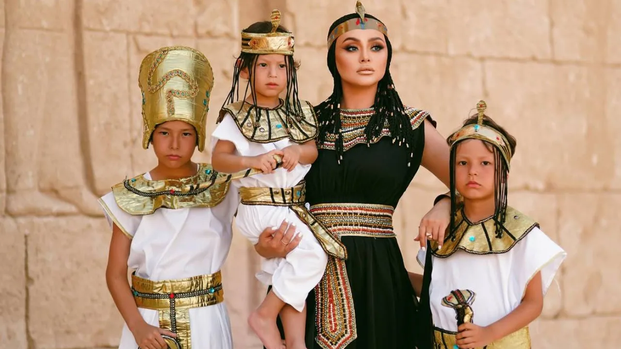 Shahloxonim amazes everyone with Egyptian-style photos with her children!