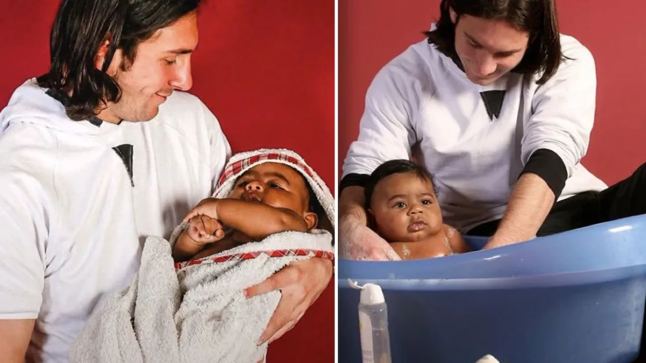 Das Baby, das Messi badete, tritt nun gegen ihn an