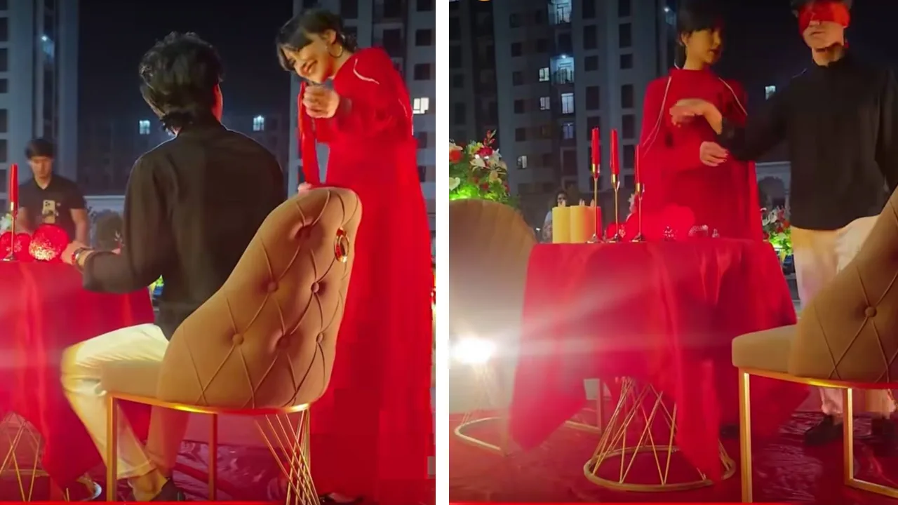 Girl who organized a "Merry me" for her boyfriend faces criticism on social media