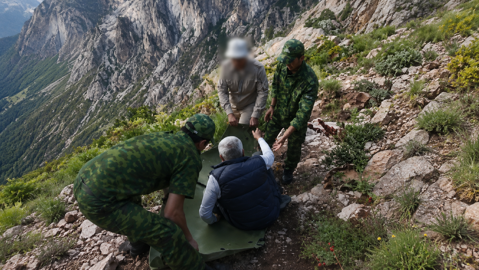 Tourist unable to walk rescued at 'Greater Chimgan'
