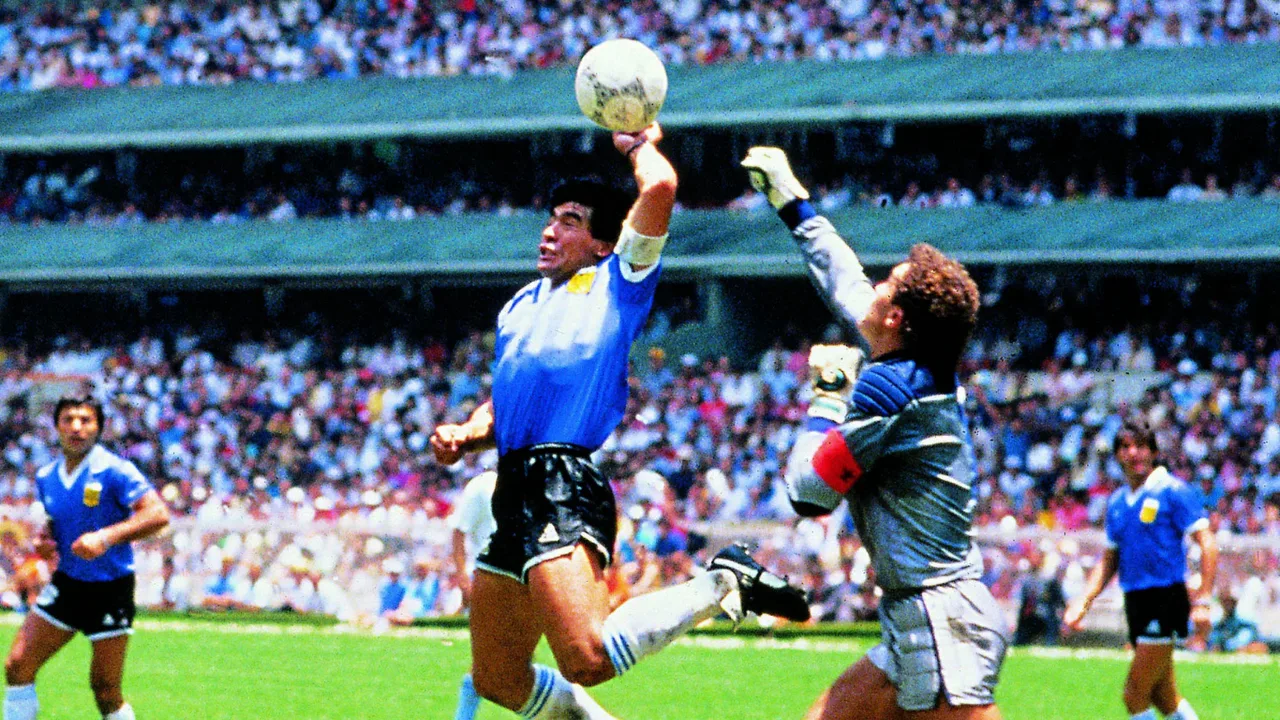 The Ball Used for Maradona's 'Hand of God' and 'Goal of the Century' Put Up for Auction (Video)