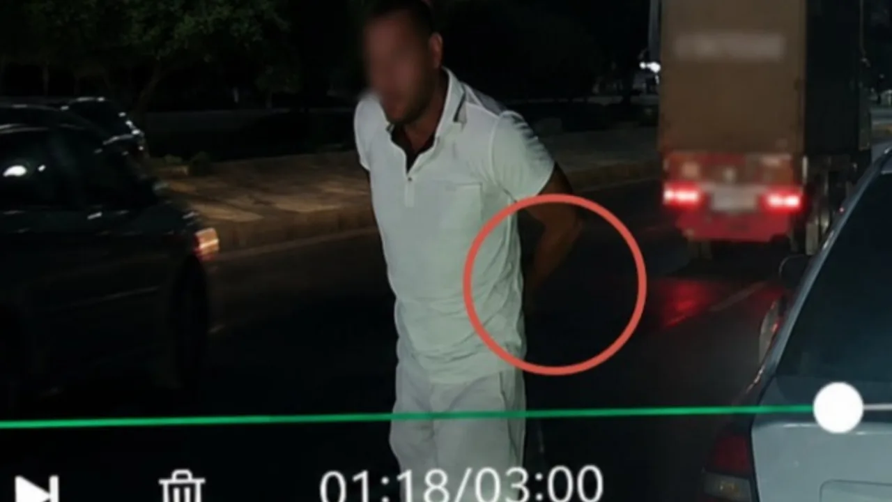 Йўл ўртасида тўппонча билан таҳдид қилган ҳайдовчи қамалди