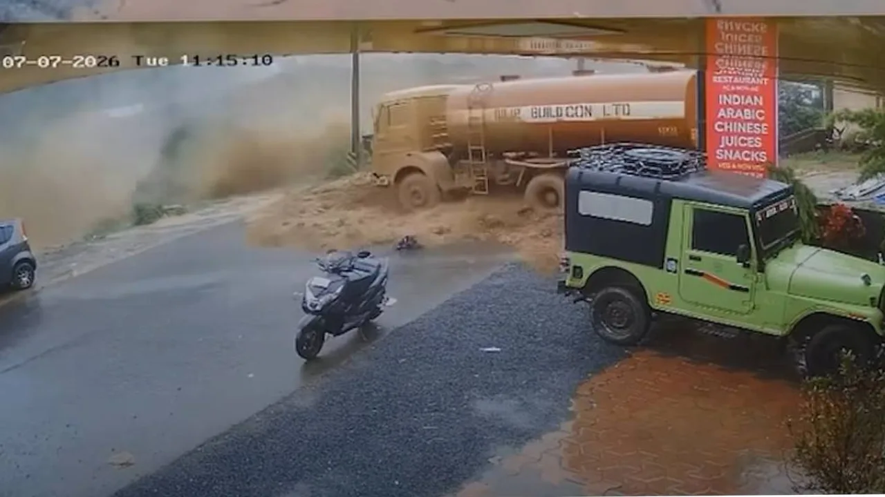 Devastating landslide in India: tunnel construction site buried under mud