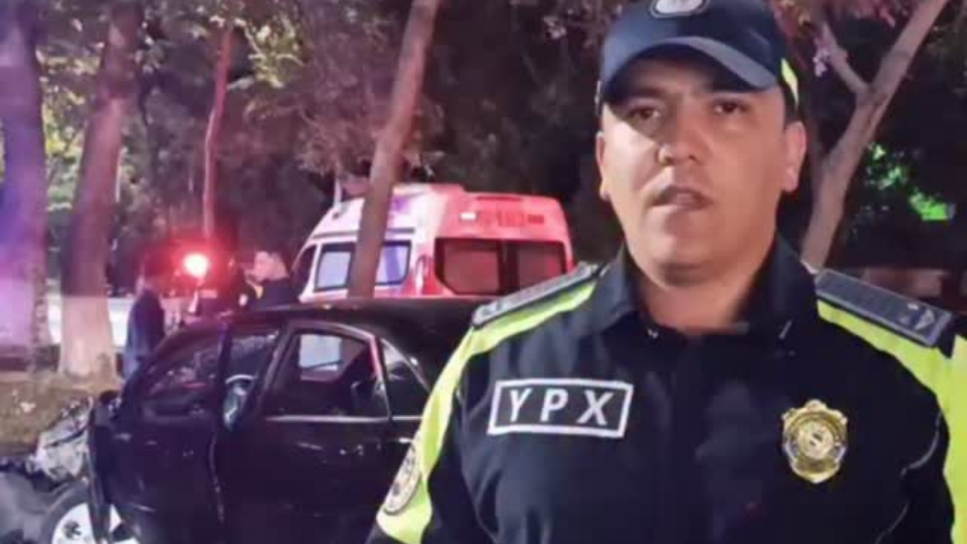 Toshkentda Gentra avtomobili daraxtga urildi