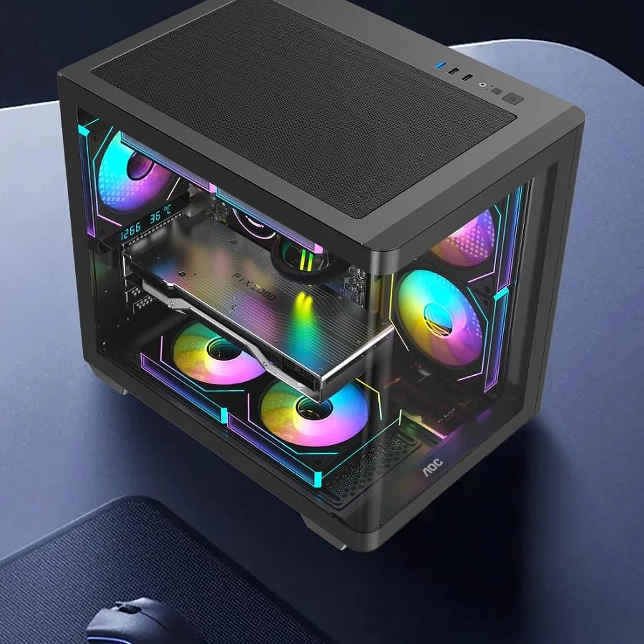 AOC stellt modernes CG350B PC-Gehäuse für unter 30 Dollar vor