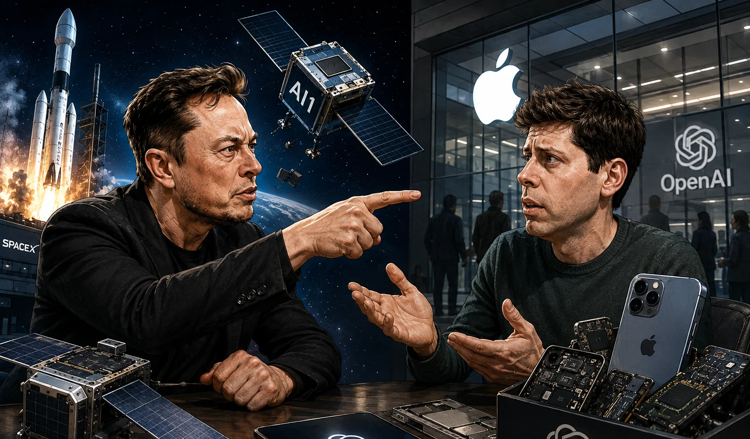 New Conflict Between Elon Musk and Sam Altman: Were Apple Technologies Stolen