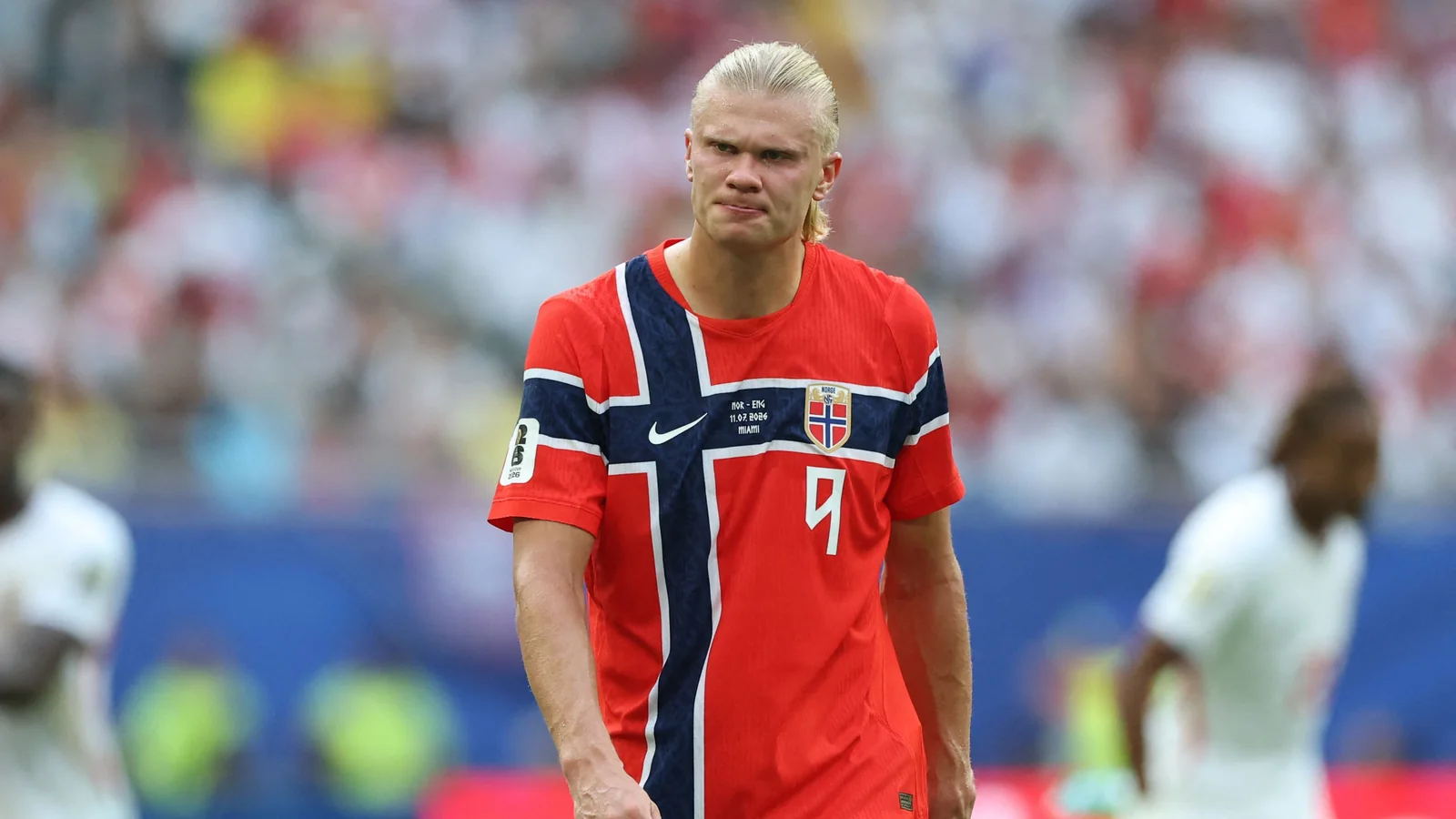 Why did Erling Haaland fail to perform as expected against England?