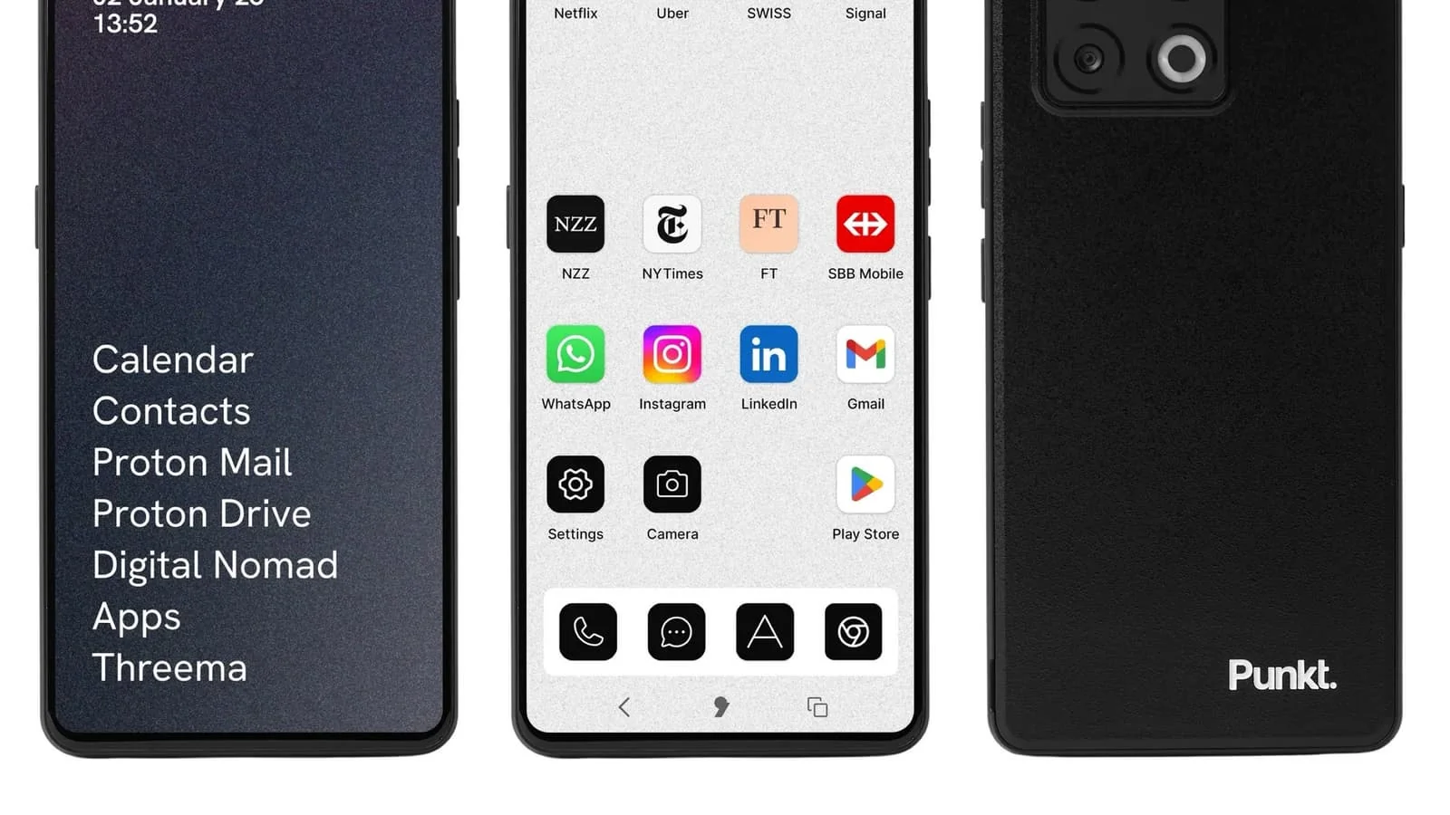 Deutsche Marke Punkt. stellt sicheres MC03-Smartphone mit AphyOS vor