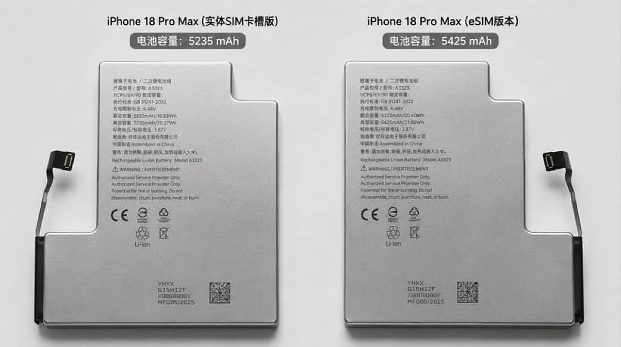 iPhone 18 Pro Max аккумулятори рекорд ўрнатади: СИМ-карта уясидан воз кечиш самараси