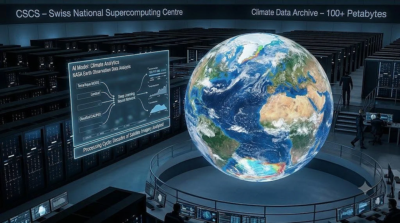 NASA-Klimadaten auf Schweizer Supercomputer übertragen: 100-Petabyte-Archiv