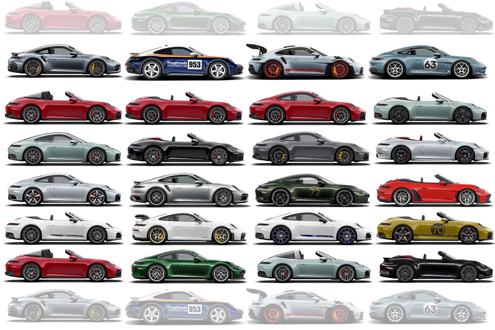 Иерархия моделей Porsche 911: в чем разница между Каррера, Турбо и GT3?