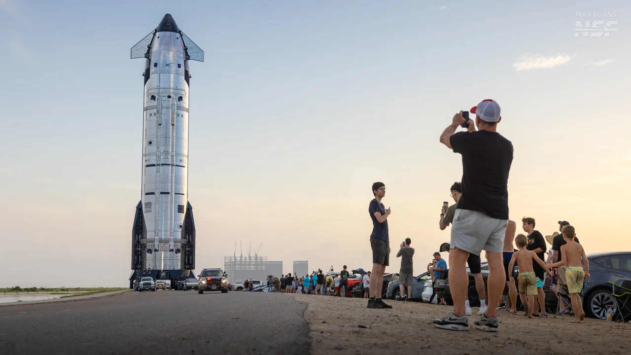 SpaceX has placed the world's largest rocket on the launch pad