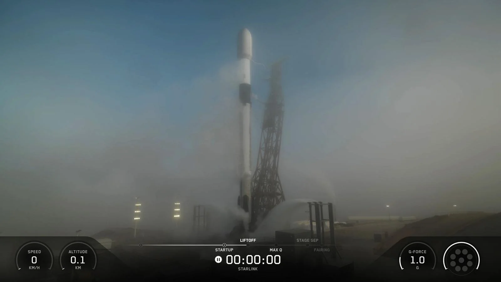 SpaceX кутилмаган тўхталишга юз тутди: Falcon 9 парвози сўнгги сонияларда бекор қилинди