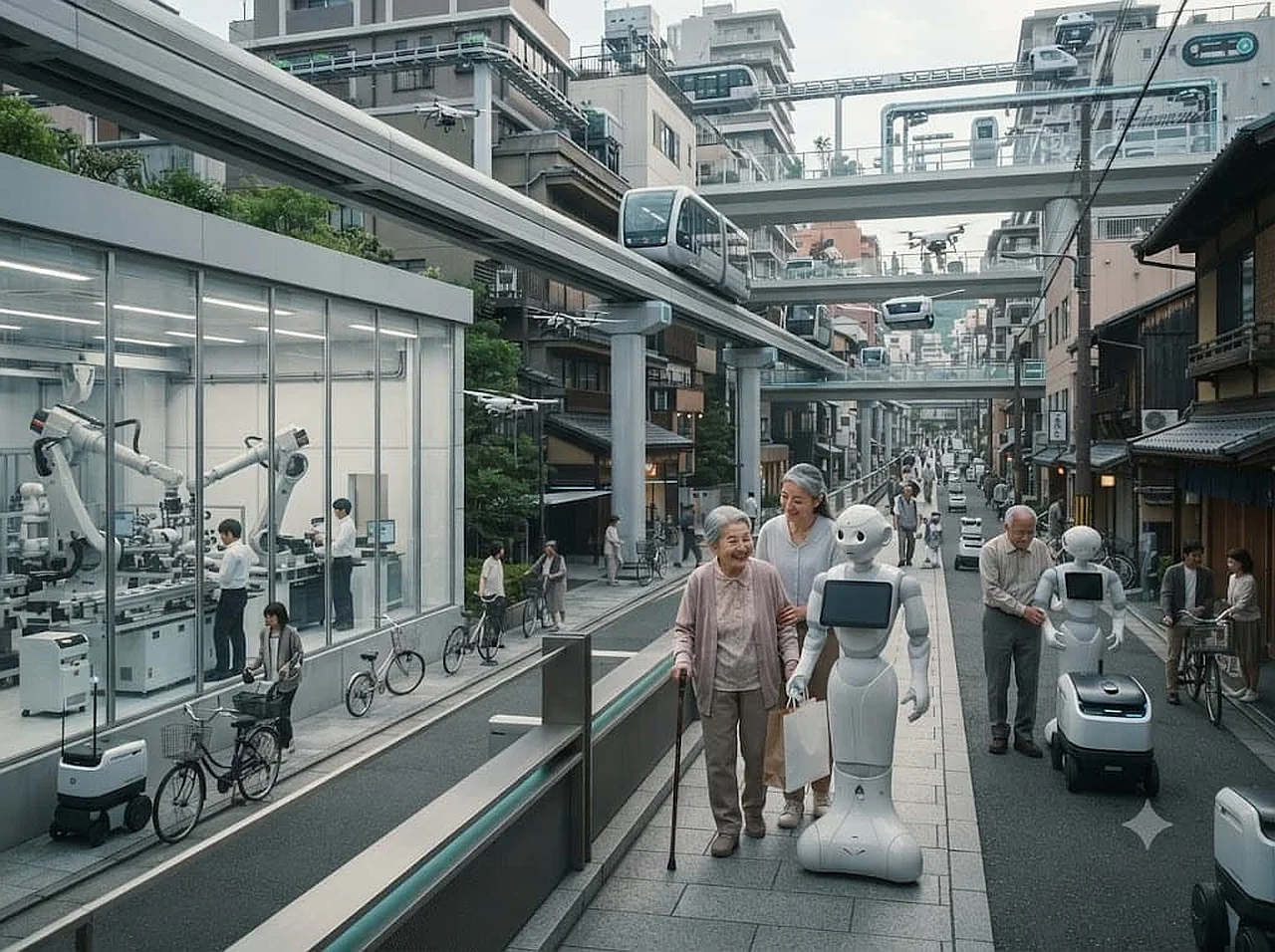 Japan Plans to Deploy 10 Million Robots by 2040