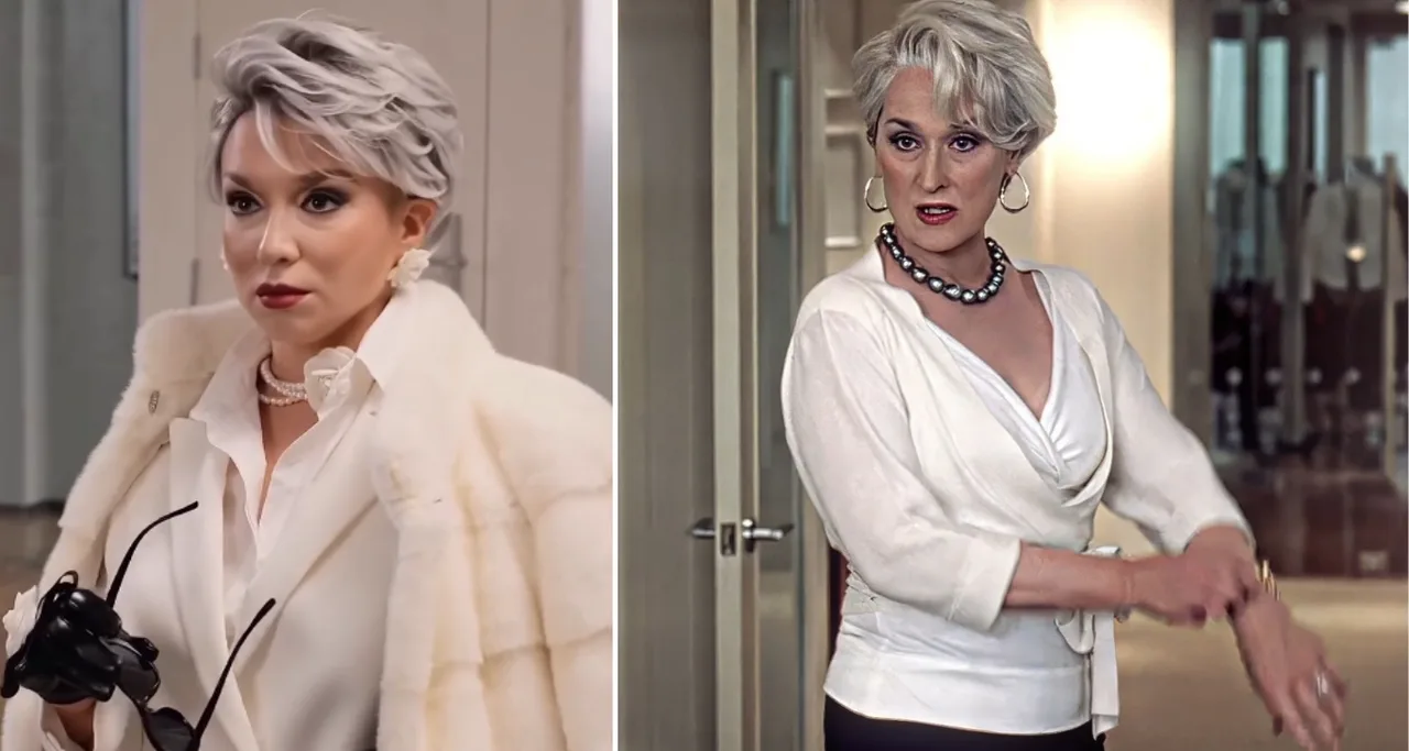 Shahzoda Muhammedova as Miranda Pristli in “The Devil Wears Prada” (video)