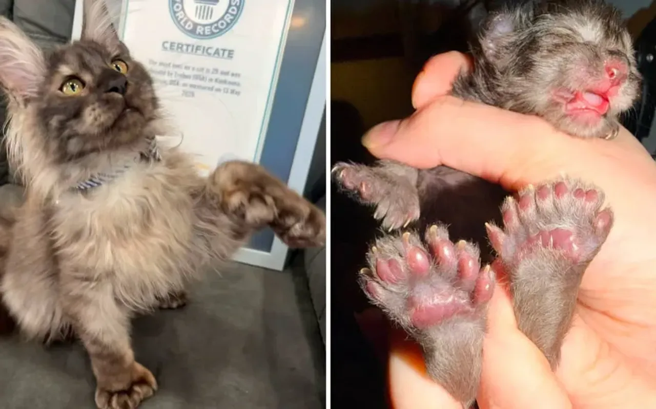 29 parmaklı kedi dünya rekoru kırdı