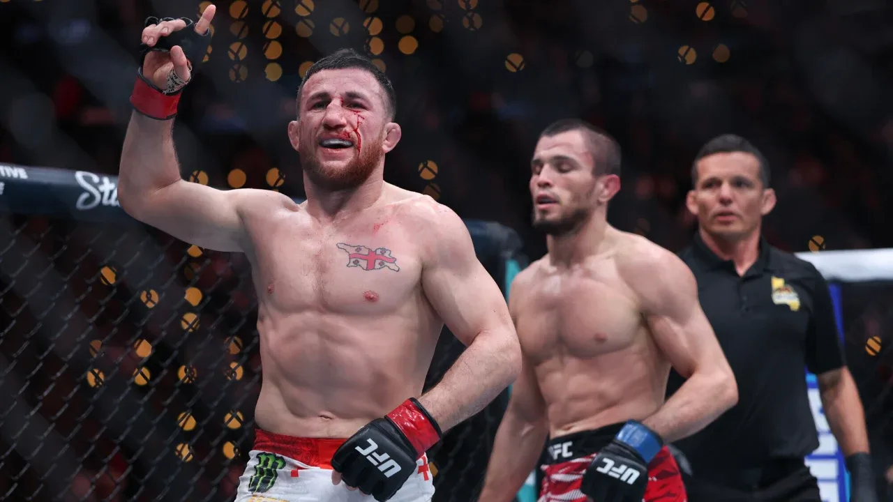 One emoji, a thousand meanings: Merab reacts to Umar's knockout